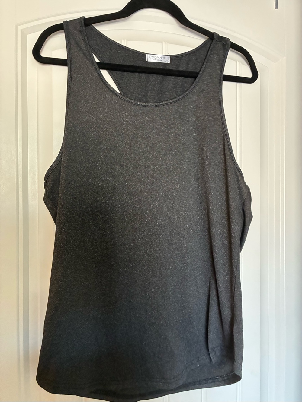 COOLAND Relaxed Charcoal Gray Men's Tank Top